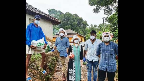 Harshika and Bhuvan danced inside a Covid hospital in kodagu