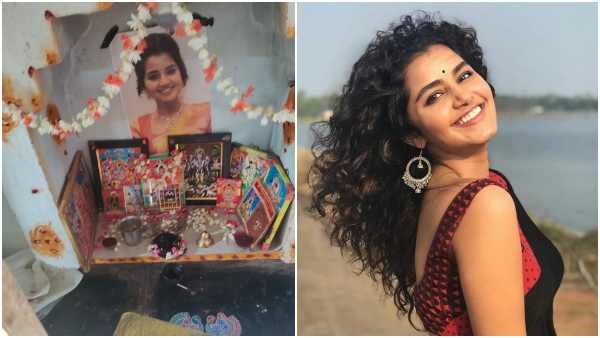 Fan did Pooja for Actress Anupama Parameswaran photo 