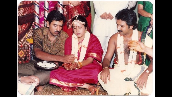 Ramesh Aravind celebrating his 30th wedding anniversary