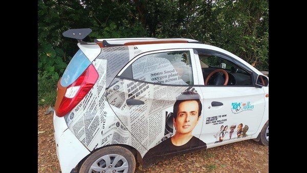 ಕಾರಿನ ಮೇಲೆ ಸೋನು ಸೂದ್ ಸೇವೆಯ ವಿವರ ಕಾರಿನ ಮೇಲೆ ಸೋನು ಸೂದ್ ಸೇವೆಯ ವಿವರ