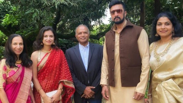 Sudeep and his family attend their cousin marriage, photo goes viral on social media