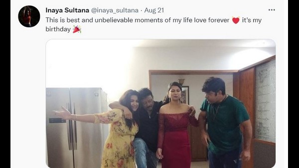 Director Ram Gopal Varma dance with Inanya Sultana