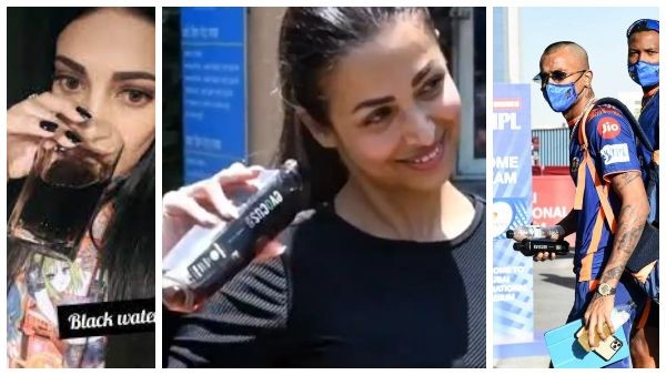 ಬ್ಲ್ಯಾಕ್ ಆಲ್ಕಲೈನ್ ವಾಟರ್ ಕುಡಿಯುತ್ತಿರುವ ತಾರೆಯರು