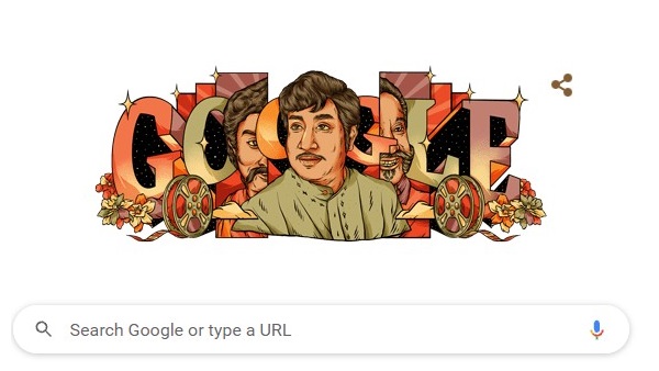 Google Doodle for Sivaji Ganesans 93rd Birthday