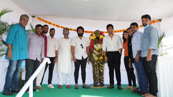 Allu Ramalingaiah statue was unveiled by Allu Arjun