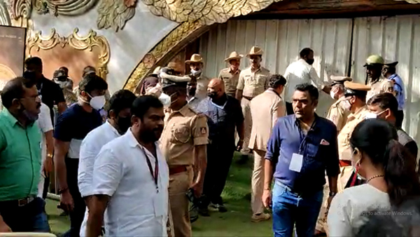 Puneeth Namana Event: Police Tight security in palace ground and Kempegowda airport