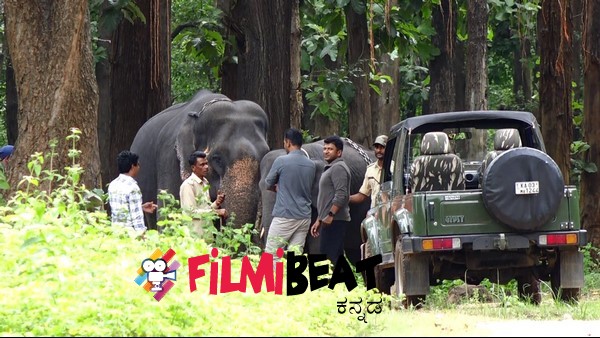 The cute elephant baby in the Shimoga elephant cottage has been named Puneeth The cute elephant baby in the Shimoga elephant cottage has been named Puneeth
