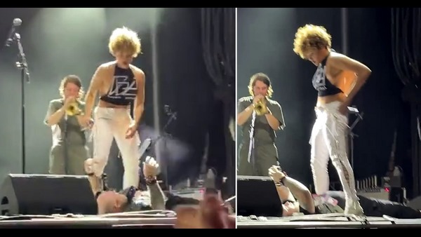 Famous singer urinated on a fans face during her performance