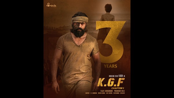 'ಕೆಜಿಎಫ್' ಚಿತ್ರ ರಿಲೀಸ್‌ ಆಗಿ 3 ವರ್ಷ! 