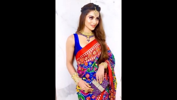 ಅರ್ಧ ಕೋಟಿ ಬೆಲೆಯ ಸೀರೆ ಉಟ್ಟಿದ್ದ ಊರ್ವಶಿ ಅರ್ಧ ಕೋಟಿ ಬೆಲೆಯ ಸೀರೆ ಉಟ್ಟಿದ್ದ ಊರ್ವಶಿ