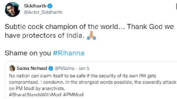 ತಮಿಳು ನಟ ಸಿದ್ಧಾರ್ಥ್ ವಿವಾದವೇನು? 