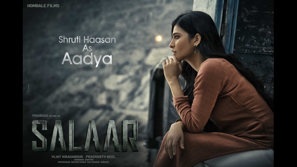 Actress Shruti Haasan is celebrating her 36th birthday Salaar team Released her new poster Actress Shruti Haasan is celebrating her 36th birthday Salaar team Released her new poster