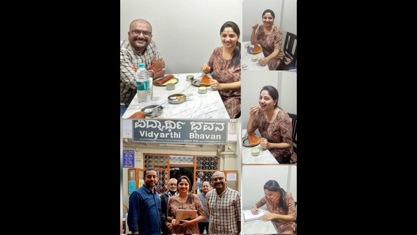ವಿದ್ಯಾರ್ಥಿ ಭವನದಲ್ಲಿ ದೋಸೆ ಸವಿದ ರಚಿತಾ ರಾಮ್! 
