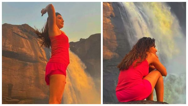 ಜಲಪಾತದ ಮುಂದೆ ಸಮಂತಾಗೆ ಜ್ಞಾನೋದಯ ಜಲಪಾತದ ಮುಂದೆ ಸಮಂತಾಗೆ ಜ್ಞಾನೋದಯ