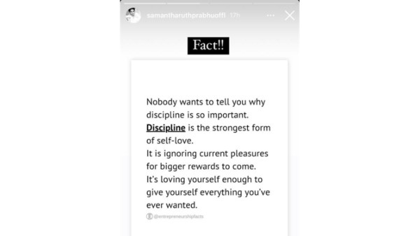 Samantha teaching about discipline facts on social media
