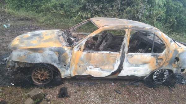ನಿರ್ಜನ ಪ್ರದೇಶದಲ್ಲಿ ಸುಟ್ಟ ಕಾರೊಂದು ಪತ್ತೆಯಾಗಿತ್ತು