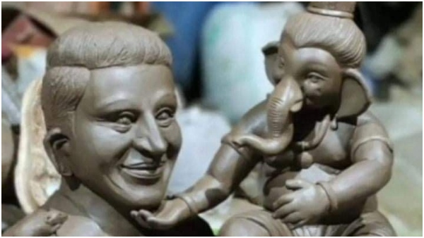  ಪುನೀತ್ ಗಲ್ಲ ಹಿಡಿದ ಗಣೇಶನ ಫೋಟೊ ವೈರಲ್