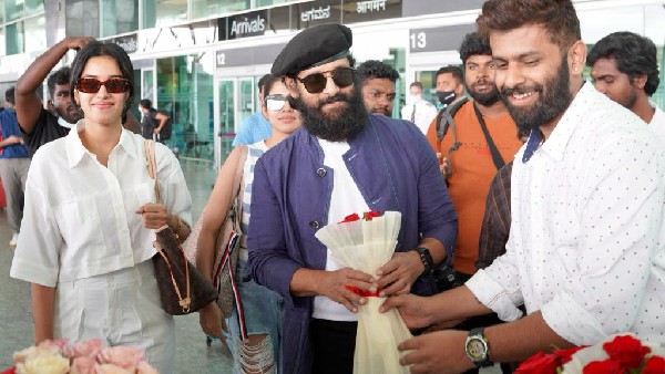 Chiyaan Vikram in Bangalore for Cobra movie promotion