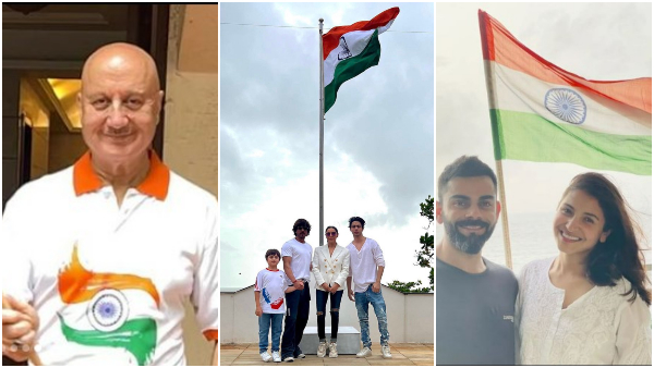  ಕಿಂಗ್‌ ಖಾನ್ ಮನೆ ಮೇಲೆ ಧ್ವಜಾರೋಹಣ