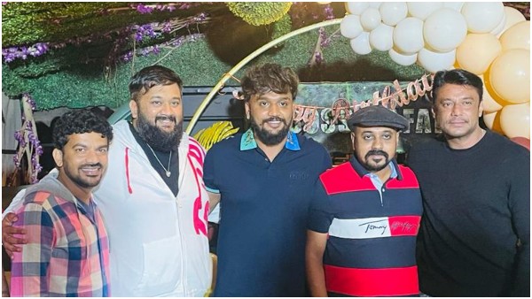 Actor Dhanveer Birthday Bash with Challenging star Darshan