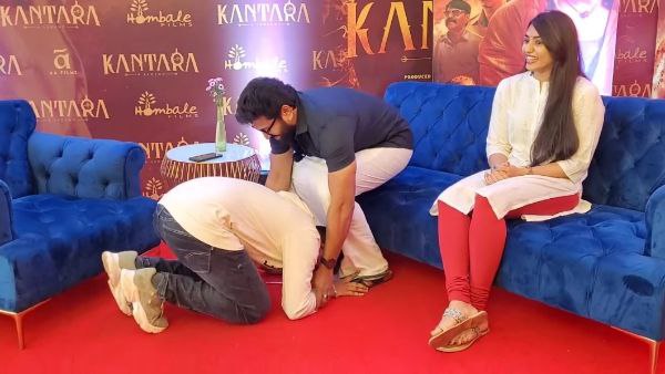  ಸಂದರ್ಶನದ ವೇಳೆ ರಿಷಬ್ ಕಾಲಿಗೆ ಬಿದ್ದ ನಿರೂಪಕ; ಗರ್ಲ್‌ಫ್ರೆಂಡ್‌ಗಿಂತ ಹೆಚ್ಚಂತೆ! 