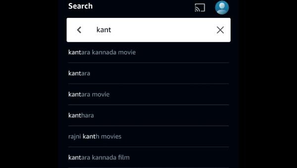 ಈಗಾಗಲೇ ಪ್ರೈಮ್ ವಿಡಿಯೋದಲ್ಲಿ ಕಾಂತಾರಗಾಗಿ ಹುಡುಕಾಟ 