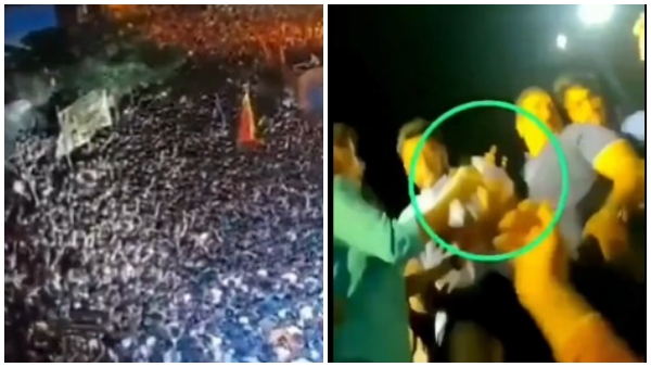 ಕಿಡಿಗೇಡಿ ಬಂಧನಕ್ಕಾಗಿ ಪ್ರತಿಭಟನೆ ಕಿಡಿಗೇಡಿ ಬಂಧನಕ್ಕಾಗಿ ಪ್ರತಿಭಟನೆ