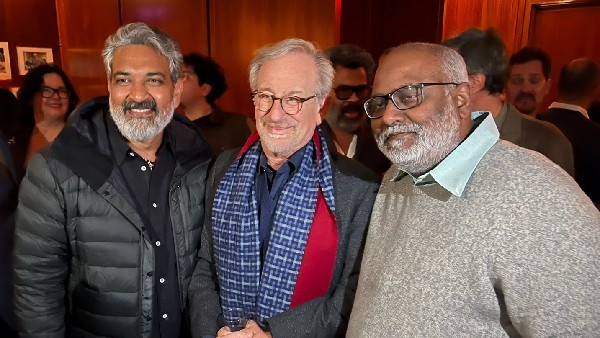 ಸ್ಟಿವನ್ ಸ್ಪೀಲ್‌ಬರ್ಗ್‌ ಭೇಟಿಯಾದ ರಾಜಮೌಳಿ