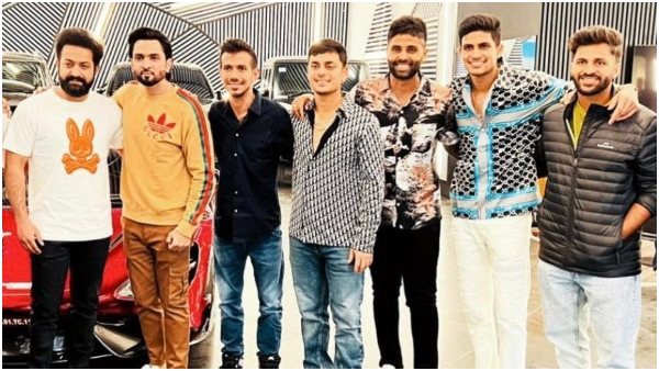 ಜೂ.ಎನ್‌ಟಿಆರ್ ಭೇಟಿಯಾದ ಟೀಂ ಇಂಡಿಯಾ ಕ್ರಿಕೆಟಿಗರು 