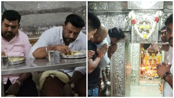 Kranti Actor Darshan visits Male Mahadeshwara Temple and offered Special Puja on monday Kranti Actor Darshan visits Male Mahadeshwara Temple and offered Special Puja on monday