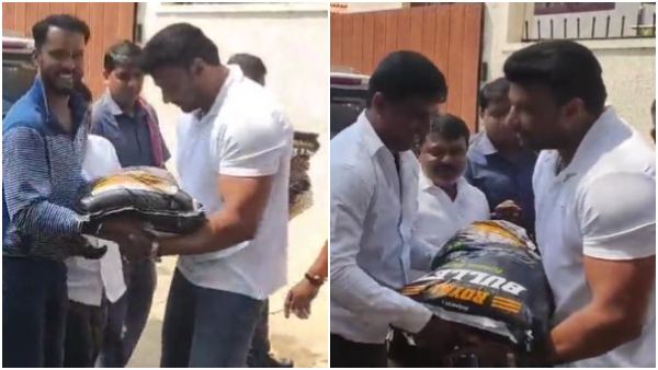 Fans started gifting rice, sugar and other groceries to Darshan ahead of his birthday on February 16 