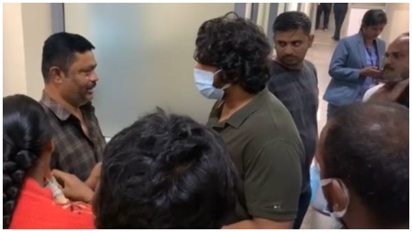 Actor Dhruva Sarja Visits His Fan in Hospital