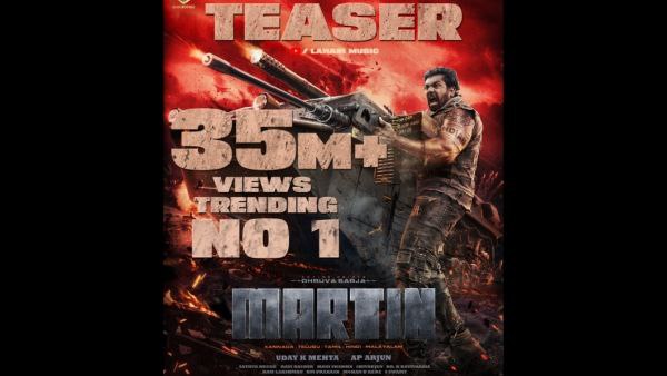 Dhruva Sarja starrer Martin failed to break KGF 2 most viewed teaser in 24 hours record