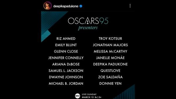 Oscars 2023: Deepika Padukone will grace the event as presenter 
