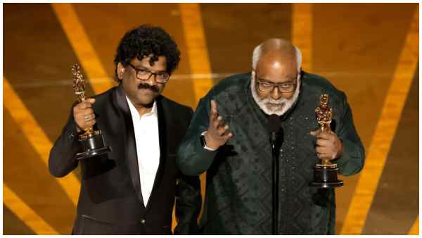 RRR at oscars 2023: Many are wondering why MM Keeravani did not let Chandrabose to speak at Stage