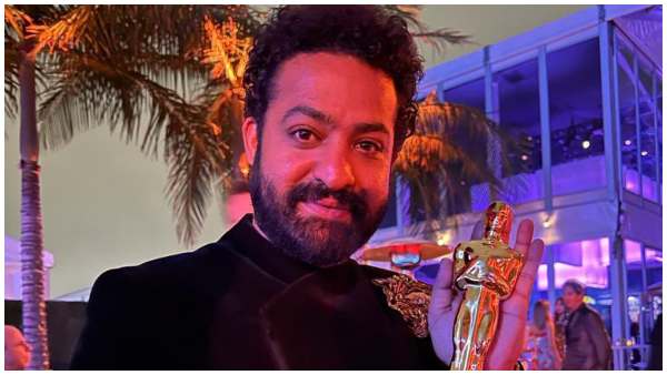 Jr NTR gets mobbed by his fans at the Hyderabad airport as he returns from the Oscars 