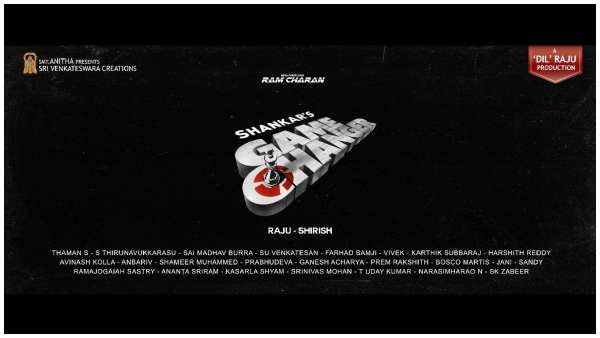 Game Changer: Ramcharans 15th film title revealed on actors birthday 