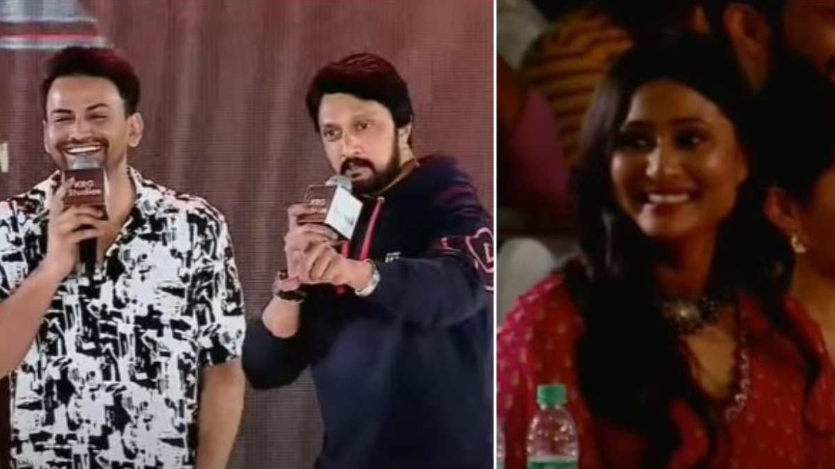 Sudeep Mentioned Why Dhananjay Did Not Speak About Amrutha Iyengar in Hoysala Trailer Launch Sudeep Mentioned Why Dhananjay Did Not Speak About Amrutha Iyengar in Hoysala Trailer Launch