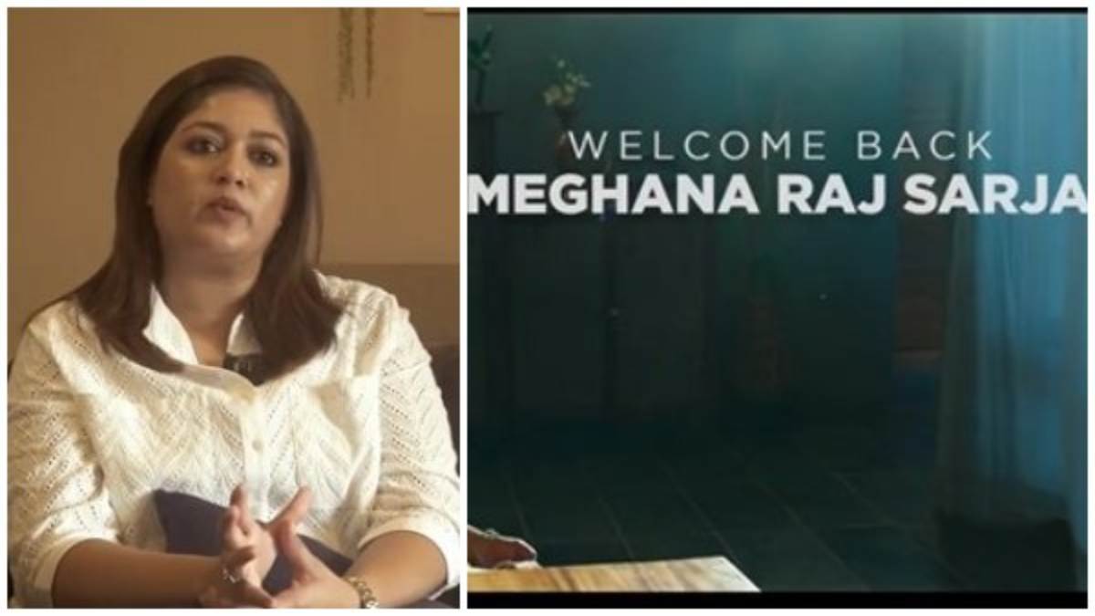 Meghana Raj Open Up About Chiranjeevi Sarja Son Raayan And Her Comeback Movie Tatsama Tadbhava Meghana Raj Open Up About Chiranjeevi Sarja Son Raayan And Her Comeback Movie Tatsama Tadbhava