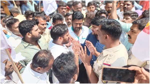 During the Puneeth Rajkumar Staute Procession in Raichur, PSI was assaulted by fans, an FIR filed 