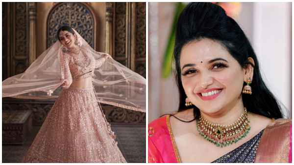 Megha shetty looks beautiful as she turns bride for Pavitra Gowdas red carpet studio 777collection