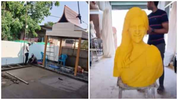 After kushboo, Namitha Andhra pradesh Samantha fan built temple for his favorite actress