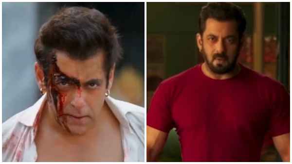 Salman Khan taking off his shirt to show off his six Pack on Kisi Ka Bhai Kisi Ki Jaan Event stage