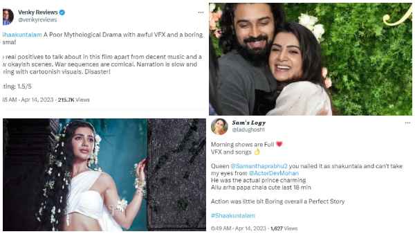 Shaakuntalam Twitter Review : What Netizens Have To Say About Samantha Starrer Shaakuntalam 