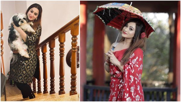 Actress Anika Sindhya says that pet dog Happy has brought happiness