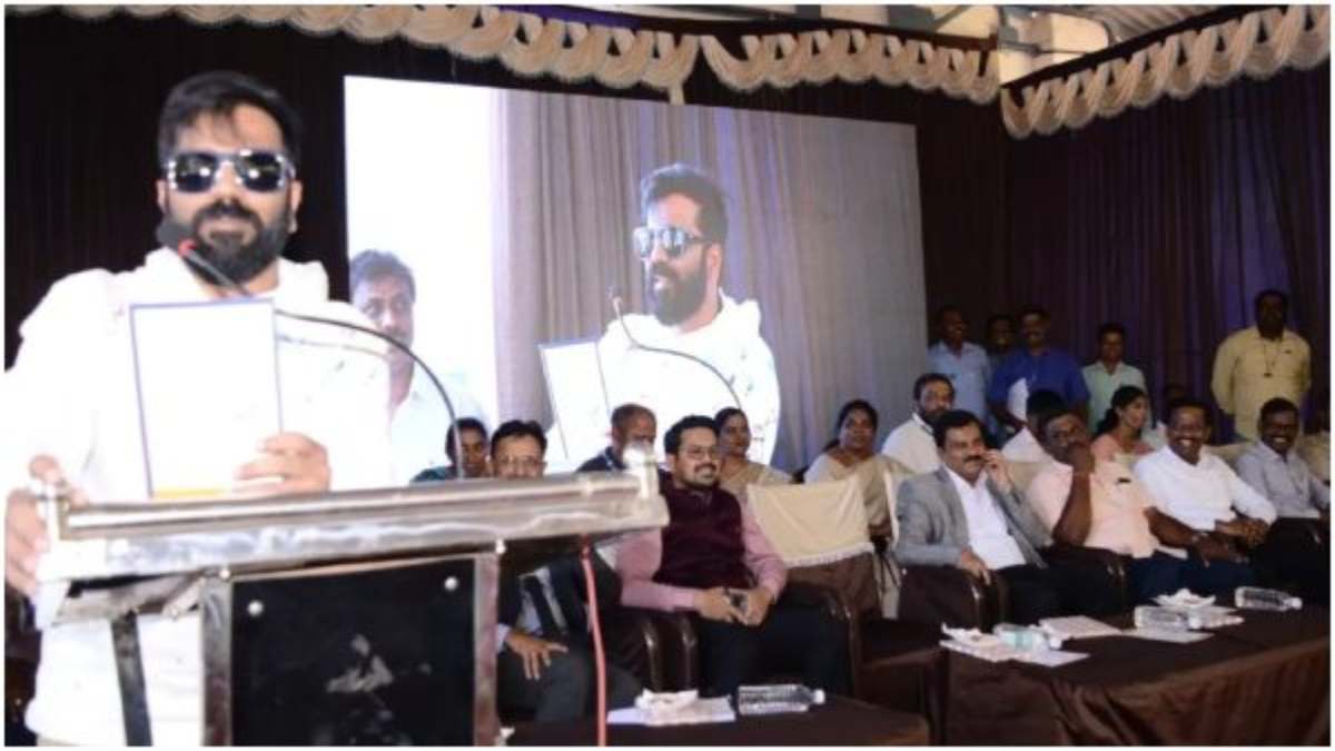 Mandya icon actor Ninasam Sathish says vote for Karnatakas future. Mandya icon actor Ninasam Sathish says vote for Karnatakas future.