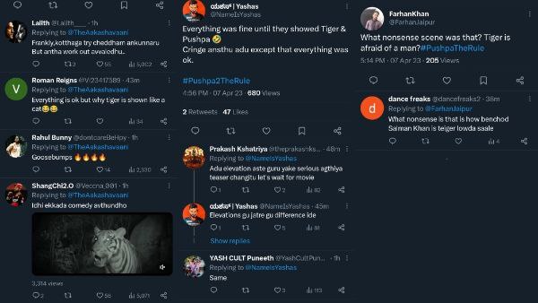 Netizens heavily trolling Tiger scene from Pushpa the rise movie