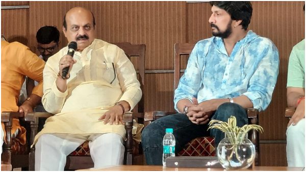 Shimoga lawyer KP Sripal urges ECI to stop telecasting Sudeep movies, ads & shows as he support Bommai 