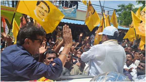 Actor Shivarajkumar campaigns for Siddaramaiah from Varuna Assembly constituency