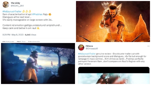 Adipurush Trailer Twitter Review: What Netizens Have To Say About Prabhas Starrer movie sample